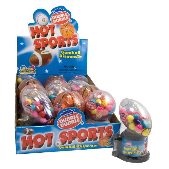 KIDSMANIA HOTSPORT GUMBALL DESPENSER 12CT