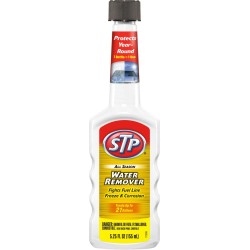 STP Water Remover, Fights fuel line freeze & Corrosion Bottles, 5.25 Fl Oz