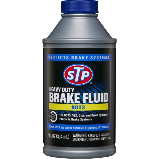 STP Heavy Duty Brake Fluid, Dot 3 12 Oz