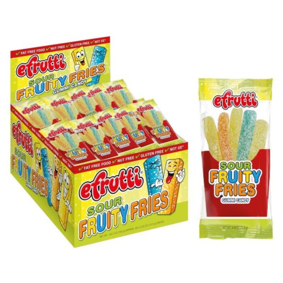 Efrutti Sour Fruity Fries 48 Count