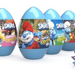 SMURFS FEEDER CRYSTEL EGGS DISPLAY 260CT