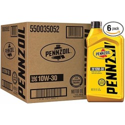 Pennzoil Conventional 10W-30 Motor Oil ( 1Quart Case of 6)