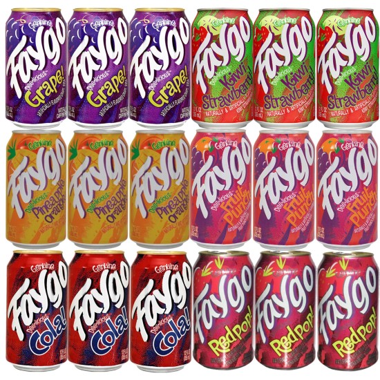 FAYGO DRINK  12 oz CANs (12 PACK)