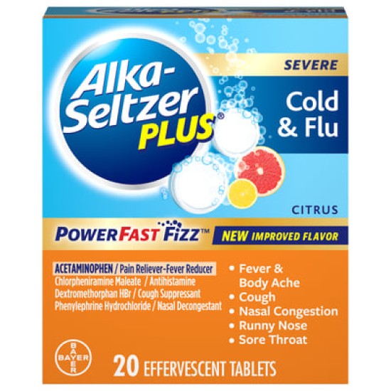 ALKA-SELTZER  COLD & FLU