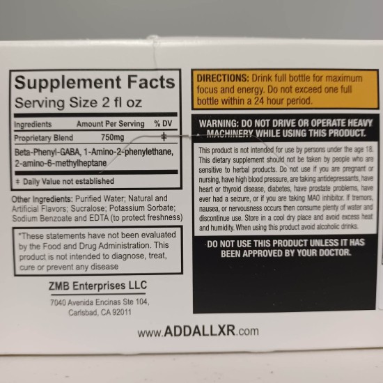 ADDALL XR SHOT 750MG