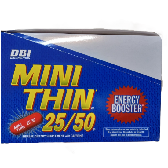 MINI THIN 25/50 ENERGY BOOSTER 24 PACKETS