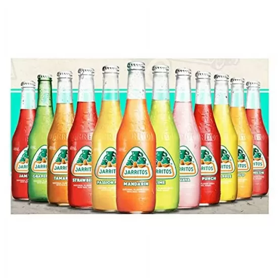 Jarritos Mexican Soda 12.5 fl. oz. Glass Bottle 24 Pack