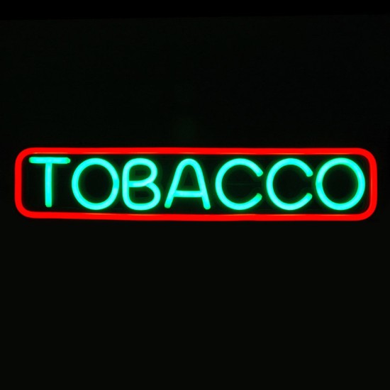 LED NEON SIGN TOBACCO WITH REMOTE CONTROL