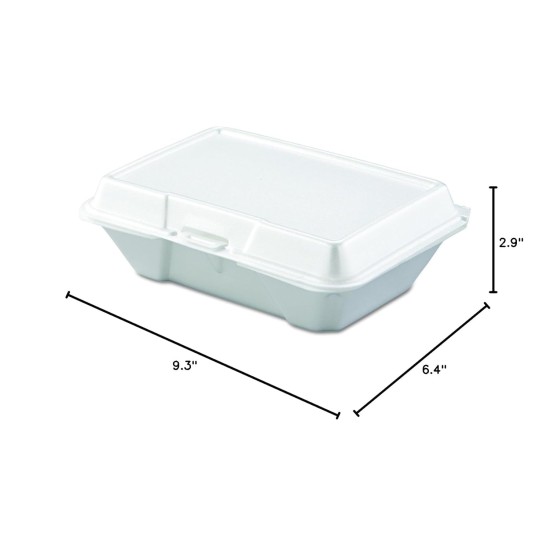 DART 205HT1 FOAM HINGED LID CONTAINERS ONE COMPARTMENT 200 CT