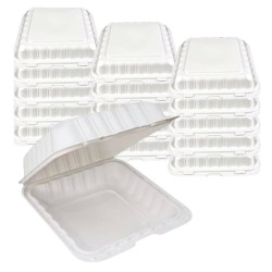 9"-1 PLASTIC HINGED CONTAINER HEAVY-DUTY PP91 150 CT