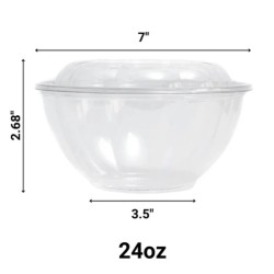 PET ROSE CONTAINER 24 OZ 150 SETS/BOX