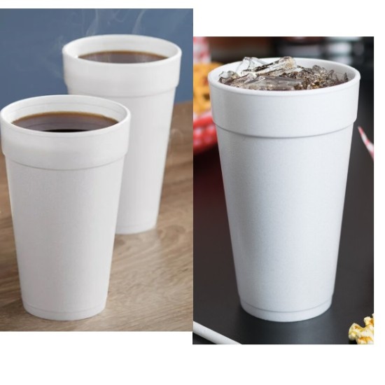 DART JCUP FOAM CUPS 24OZ 24J16 500PCS