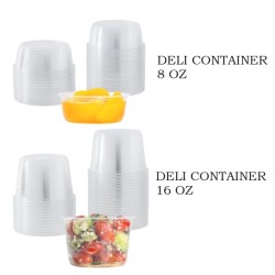 DELI CONTAINER LID (FOR 8-32 OZ DELI CONTAINER)