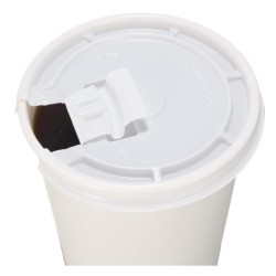 PLASTIC FOLD BACK SIP LIDS LM-1620FB HOT CUP LIDS 1000PCS (FITS 12OZ, 16OZ, 20OZ)