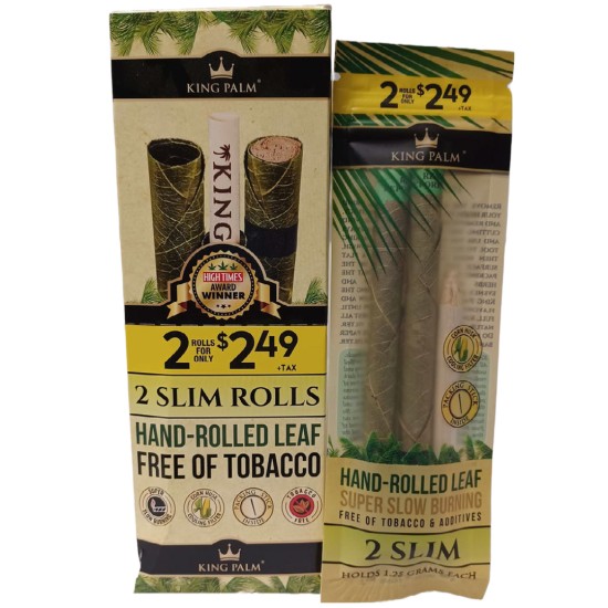 KING PALM 2 SLIM ROLLS 1.25G 20CT