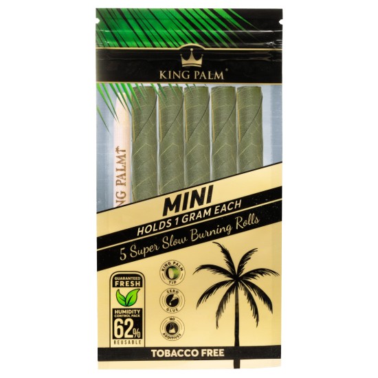 KING PALM MINI 5 SUPER SLOW BURNING ROLLS 1G 15CT