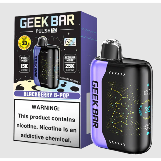 GEEK BAR PULSE X 25 PUFFS 5CT