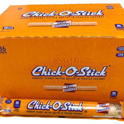 Chick-O-Stick Crunchy Peanut Butter Rolled In Toasted Coconut 36Pack