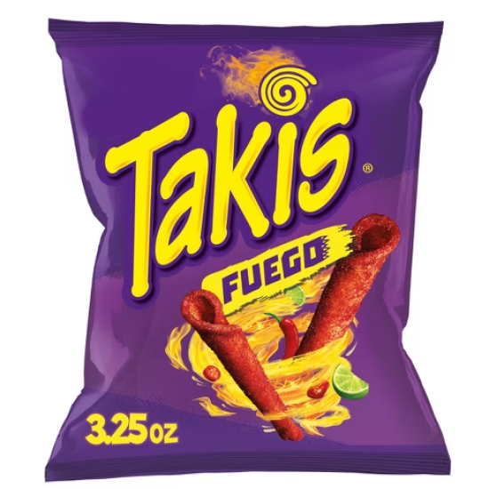 Takis Corn Tortillas Chips 20 Units Per Box Size 3.25oz