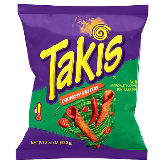 Takis Corn Tortillas Chips 20 Units Per Box Size 3.25oz