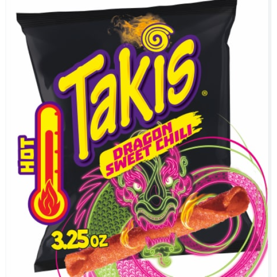 Takis Corn Tortillas Chips 20 Units Per Box Size 3.25oz