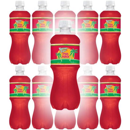 TAHITIAN TREAT FRUIT PUNCH SODA 20OZ BOTTLES, 24 ct