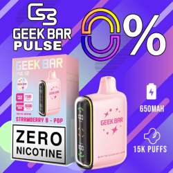 GEEK BAR PULSE (ZERO NICOTINE)15k PUFFS  5CT