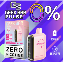 GEEK BAR PULSE (ZERO NICOTINE)15k PUFFS  5CT