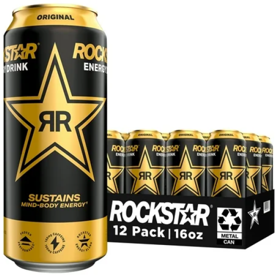 ROCKSTAR ORIGINAL ENERGY DRINK 16 FL. OZ. 12 PACK CANS