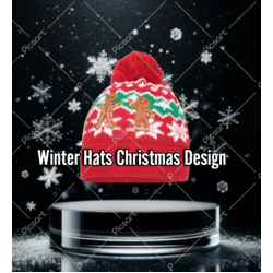 CHRISTMAS WINTER HAT POM POM 12PACK