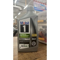 Mobil 1 Advanced Fuel Economy Full Synthetic Motor Oil 0W-20, 1US Quart