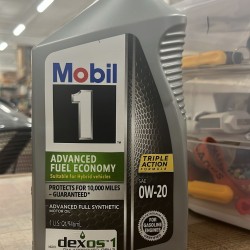 Mobil 1 Advanced Fuel Economy Full Synthetic Motor Oil 0W-20, 1US Quart