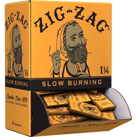 ZIG ZAG SLOW BURNING 1 1/4 DISPLAY 48CT