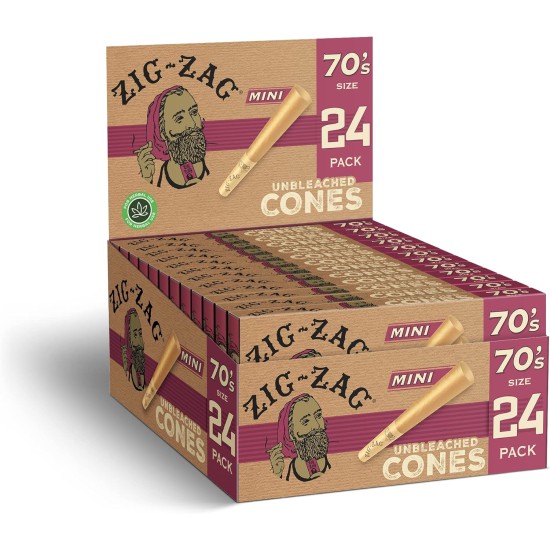 ZIG ZAG MINI UNBLEACHED CONES