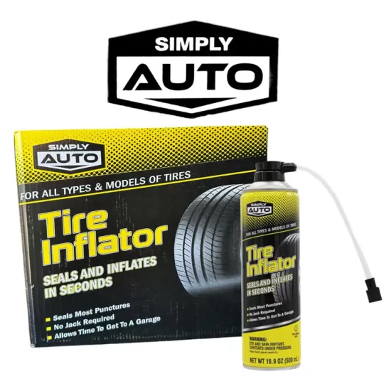 Tire Inflator Simply Auto 16.9oz 500ml-12ct