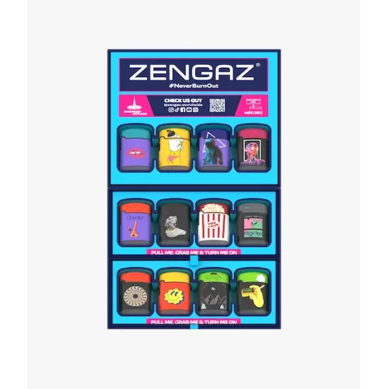 Zengaz Lighter Cube Display 48ct