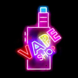 LED NEON SIGN VAPE SHOP WITH REMOTE CONTROL