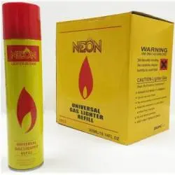 Neon Lighter Butane  Universal Gas Lighter Refill 300ML