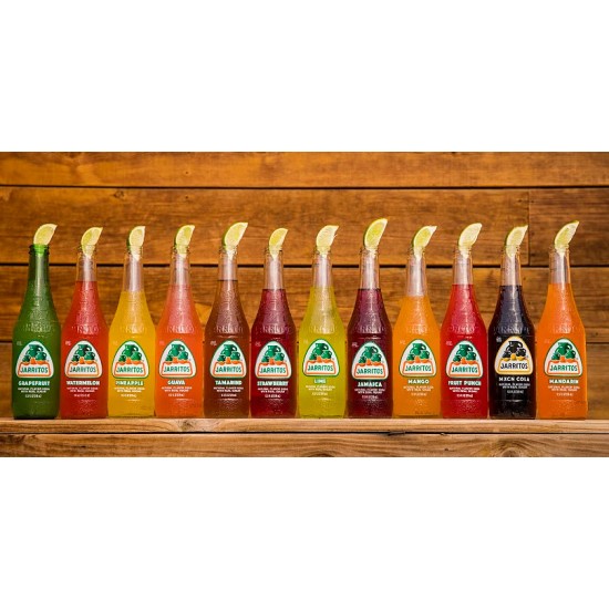 Jarritos Mexican Soda 12.5 fl. oz. Glass Bottle 24 Pack