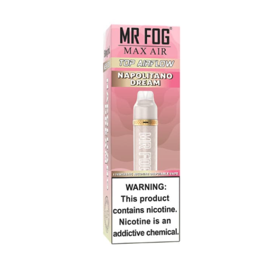 Mr Fog MAX AIR 3000 Puffs TOP AIRFLOW 50MG/ML 1100mAh Mr Fog MAX AIR 3000 Puffs TOP AIRFLOW 50MG/ML 1100mAh