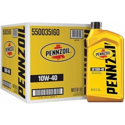 Pennzoil Conventional 10W-40 Motor Oil (1-Quart, Case of 6)