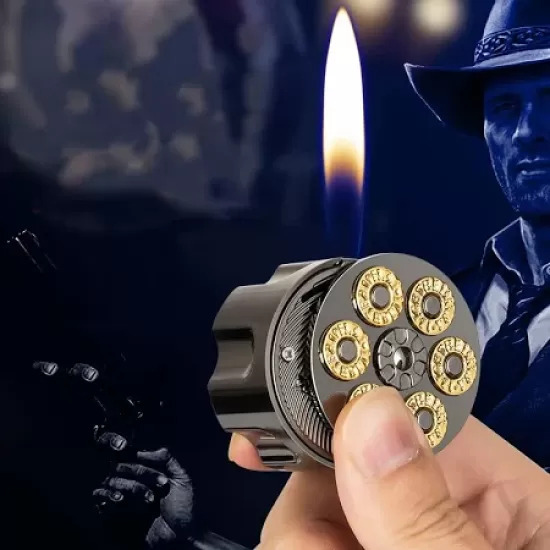 Revolver Barrel Lighter 16ct per Display 