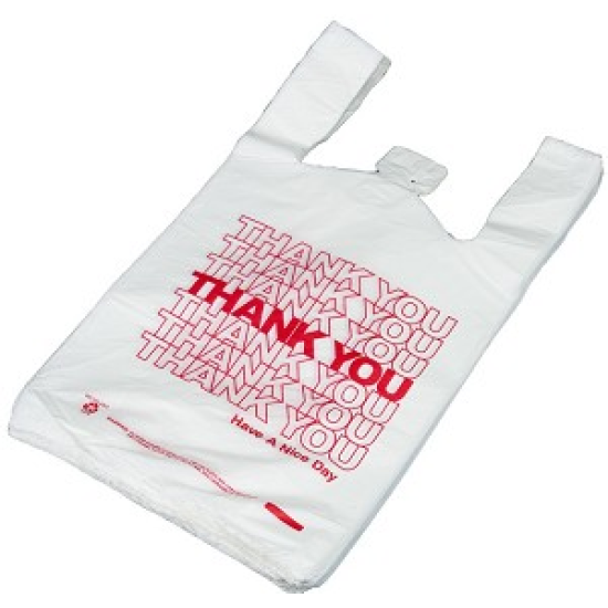 THANK YOU T-SHIRT CARRY-OUT BAG    1000 BAGS , 1/6 BARREL